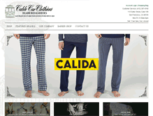 Tablet Screenshot of cablecarclothiers.com